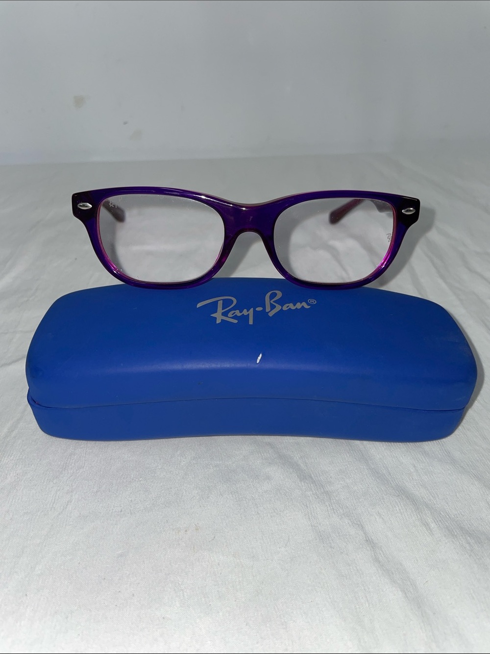 RAY BAN 1555 VIOLET EYEGLASS FRAMES FTL-06-158